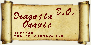 Dragojla Odavić vizit kartica